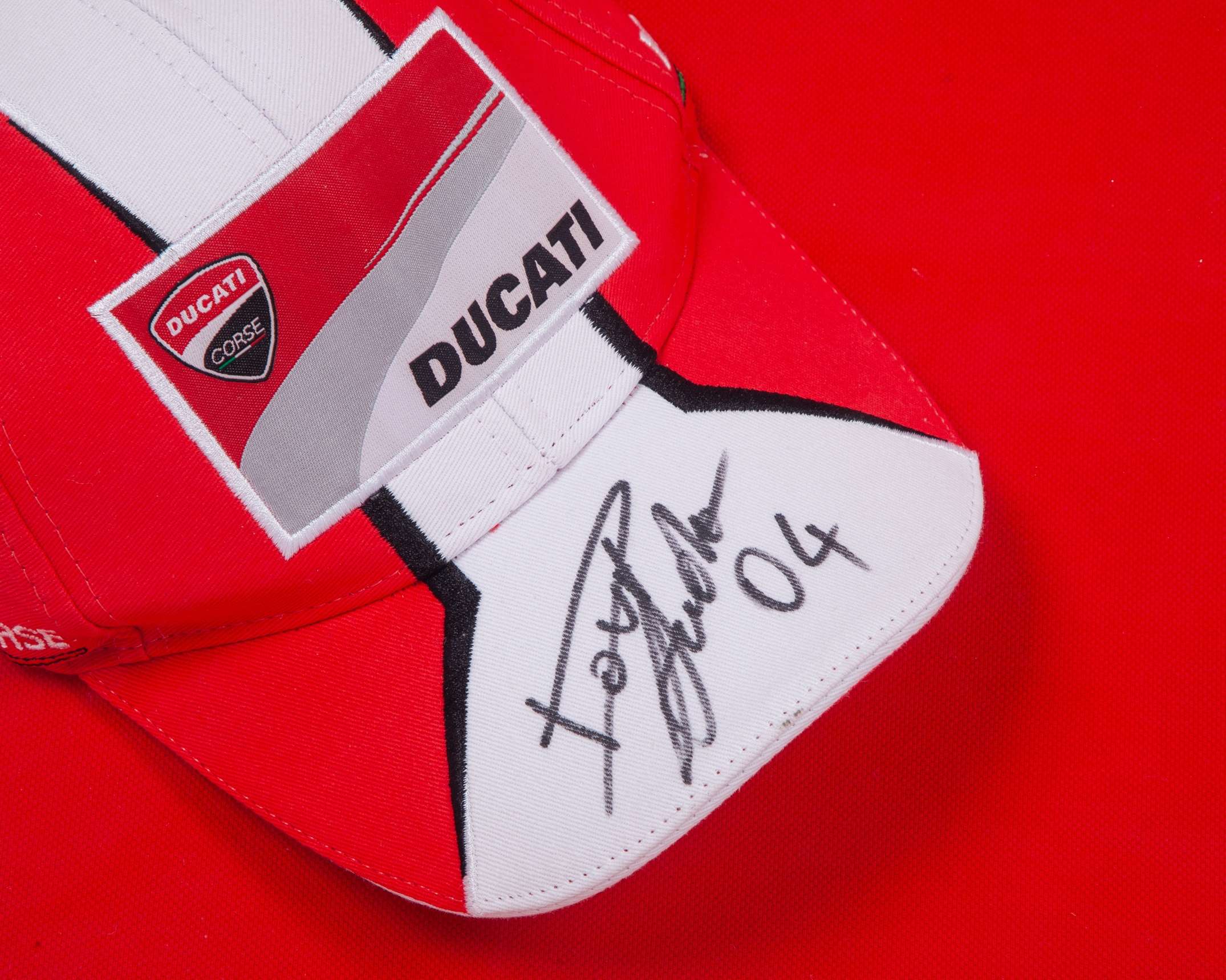 Cal Crutchlow & Andrea Dovizioso 2014 Silverstone Moto GP Signed Framed Shirt & Cap - Image 2 of 2