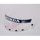 Ayrton Senna 1991 McLaren Signed Race Used Visor