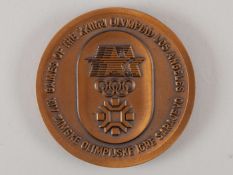 Joint- 1984 Olympic and Winter Games official competitors participation bronze medal.