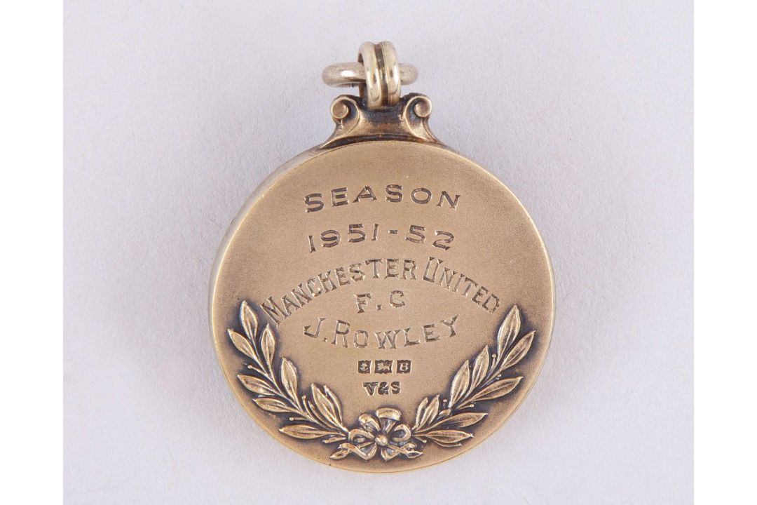Jack Rowley silver-glit 1952 Division 1 League Champion Winners medal - Image 2 of 6
