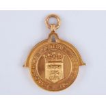 Jack Rowley 9ct gold Lancashire Football Association Winners medal, 1937-38
