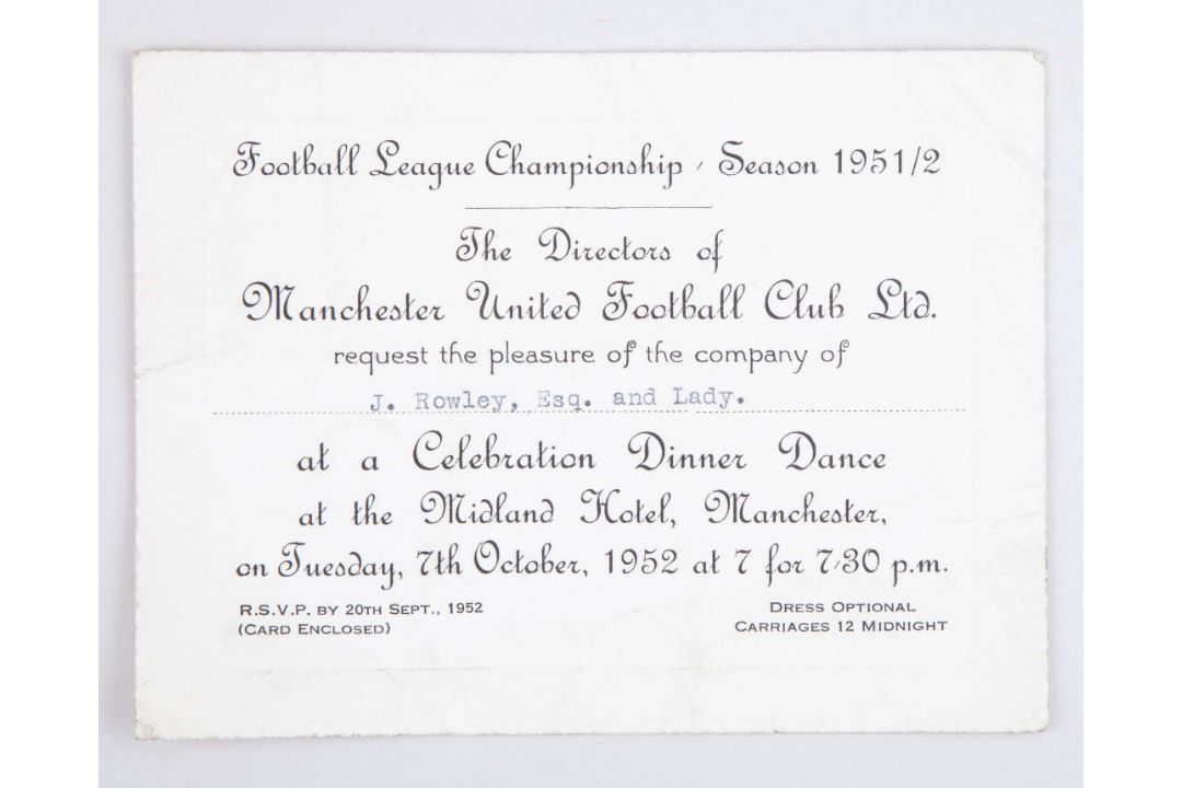 Jack Rowley silver-glit 1952 Division 1 League Champion Winners medal - Image 6 of 6