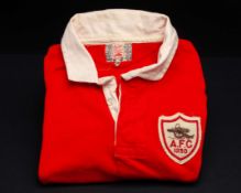 Bill Seddon rare red and white Arsenal F.A.Cup Final match worn shirt, 1930&nbsp;
