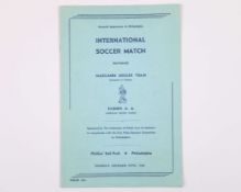 Maccabee v. Passon A.A. American Tour match programme, 5th November 1936