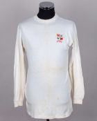 David Court white No.7 Luton Town v. Arsenal long-sleeved shirt, 1970