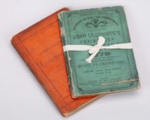 Two Lillywhite's Cricket Annuals