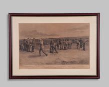 After W. G Stevenson Golf at St. Andrews, engraving by Charles Murray
