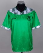 Green and White No.12 Nigeria short-sleeved shirt, 1994