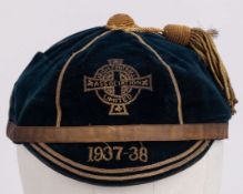 Billy Mitchell blue Northern Ireland v. England v. Scotland International cap, 1937-38
