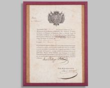 Jeu de paume-tennis maker- personal teacher of the Duke of Orleans's patent&nbsp;