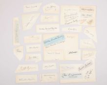 Lawn tennis autographs circa early 1930s