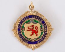 Falkirk 9ct gold and enamel Division 1 League Championship medal, 1993-94