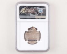 Alfredo Di Stefano Argentinian silver and enamel River Plate medal 1947