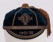Billy Mitchell blue Northern Ireland v. &nbsp;England and Wales International cap, 1931-32
