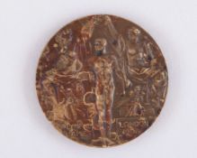London 1908 Olympic Games Clay Birds bronze medal, designed by Bertram Mackennal