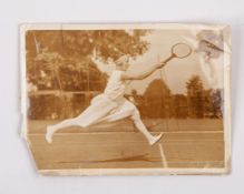 Original press photograph of the lawn tennis champion Suzanne Lenglen