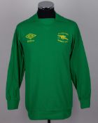 Pat Jennings green No.1 Arsenal v. Ipswich Town F.A.Cup Final goalkeepers shirt, 1978