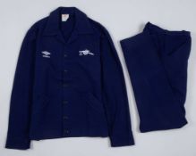 Pat Jennings a blue Arsenal dress tracksuit top and bottoms, 1978-80
