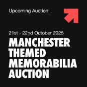 Upcoming Manchester Themed Sporting Memorabilia Live Auction on 28th of October at 11am