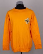 Pat Jennings yellow Northern Ireland goalkeepers shirt, mid-1960s