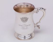 Pat Jennings a silver-plated Tottenham Hotspur Football League Cup Winners tankard, 1973