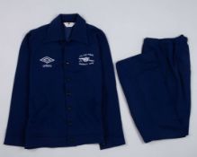 Pat Jennings a blue Arsenal 1978 F.A.Cup Final dress tracksuit top and bottoms, 1978