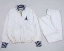 Pat Jennings white and blue Tottenham Hotspur F.A.Cup Final tracksuit top and bottoms, 1967