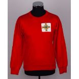 Pat Jennings red Northern Ireland goalkeepers shirt, early 1960s