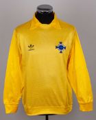 Pat Jennings 100 Appearances: yellow No.1 Northern Ireland goalkeepers shirt, 1983