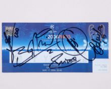 Barcelona v. Arsenal autographed UEFA Champions League Final ticket 2006