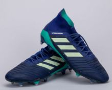 Marc-Andre Ter Stegen blue Adidas Predator Barcelona v. Real Sociedad match worn boots, 2018