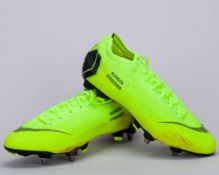 Arturo Vidal yellow and black Nike Vapor360 match worn football boots, March 2019