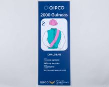 Paddock parade pennant for the 2023 2000 Guineas winner Chaldean
