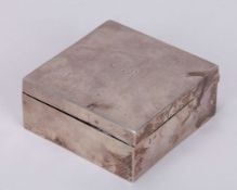 Asprey silver cigarette box originally owned by the racehorse trainer Cecil Boyd-Rochfort