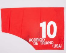 Rodrigo De Triano number cloth from the 1992 Juddmonte International Stakes victory
