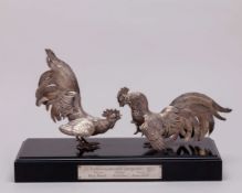 The trophy for the Northern Goldsmiths' Sweepstakes at Newcastle Races 1975