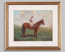Walter Herbert Wheeler (British, 1878-1960) oil painting of the 1934 Derby winner Windsor Lad