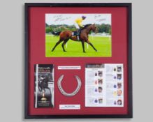 Sea The Stars racing plate worn in the 2009 Irish Champion Stakes