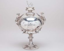 Silver trophy for the Anglesey Hunt Cup in 1870