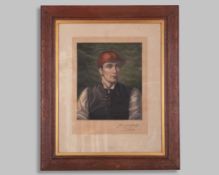 Rosa Corder (British, 1853-1893) print of the jockey Fred Archer