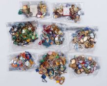 An extensive collection of Sandown Park racecourse members badges