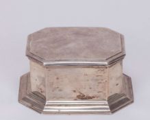 A silver box presented to the racehorse trainer Cecil Boyd-Rochfort in 1921