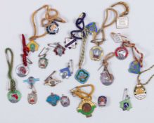 A collection of 26 Irish Racescourse members' badges&nbsp;