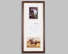 A letter from Romola Nijinksy to the jockey Lester Piggott after the 1970 2,000 Guineas