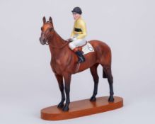 Beswick Connoisseur model of the racehorse Arkle with Pat Taaffe up