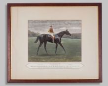 A trio of 19th century framed prints of Epsom Derby winning racehorses
