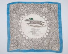 Ladies silk scarf commemorating the victory of Durbar in the 1914 Derby