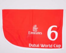 No.6 number cloth worn by the 2011 Dubai World Cup winner Victoire Pisa