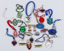 Group of racecourses members' badges&nbsp;
