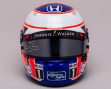Jenson Button 2016 McLaren F1 Team Full Size Limited Edition Official Signed Replica Helmet